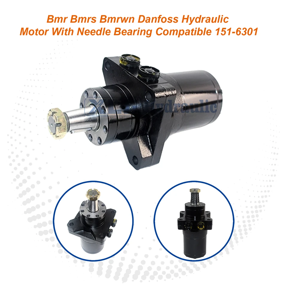 BMR/BMRS/BMRWN Geroler orbital hydrauliske motorer|Hjulfeste, 80cc slagvolum, 32 mm rett skaft