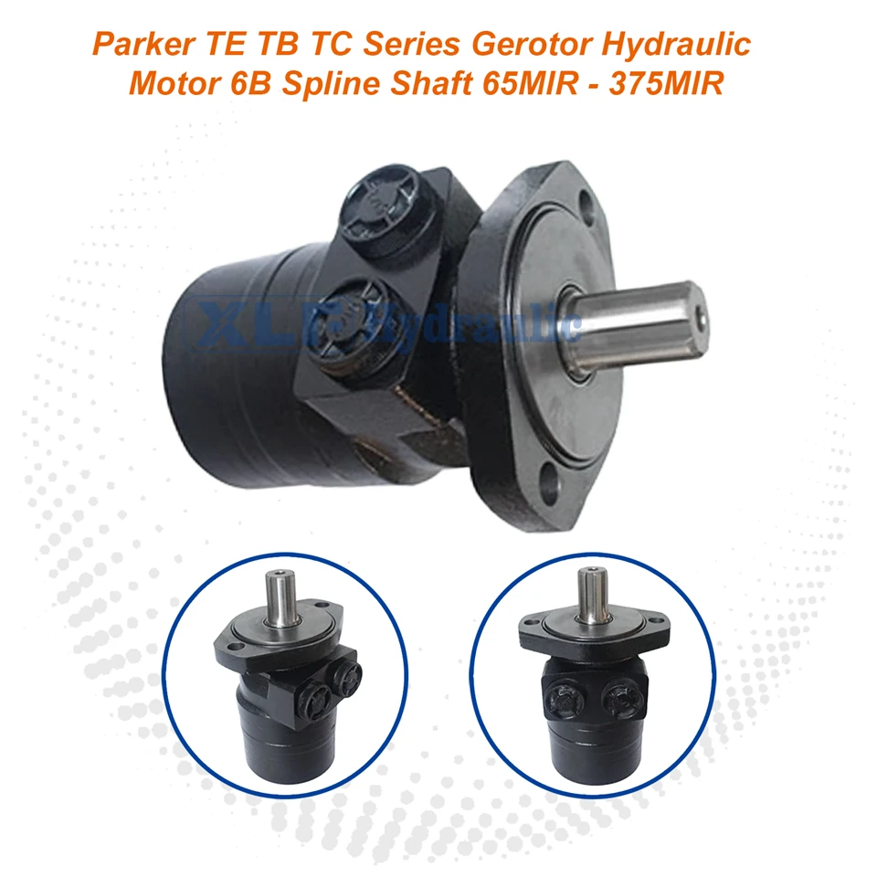 Parker TE TB TC Series Gerotor Hydraulisk Motor - 6B Spline Shaft 65-375MlR LSHT